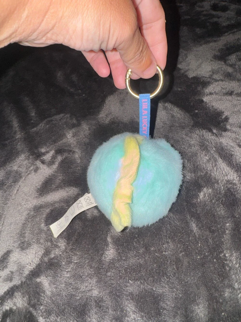 LILA TOYS Plush Keychain Blue Yellow Soft Plush Character Toy